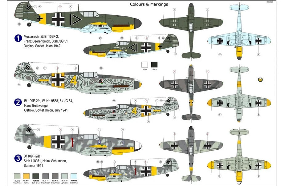 Bf 109F-2/B with ETC 50 - AZ MODEL 1/72