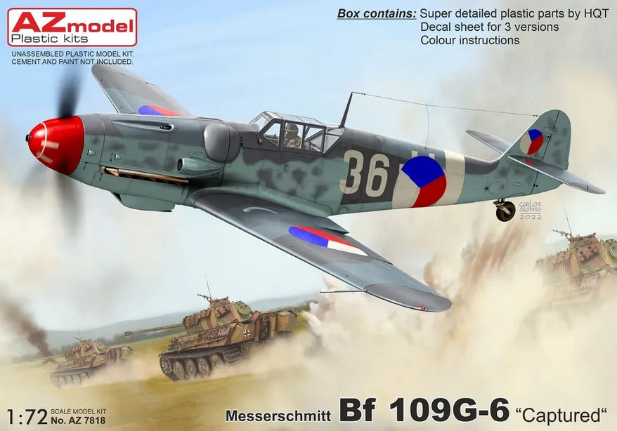 Messerschmitt Bf 109G-6 "Captured" - AZ MODEL 1/72