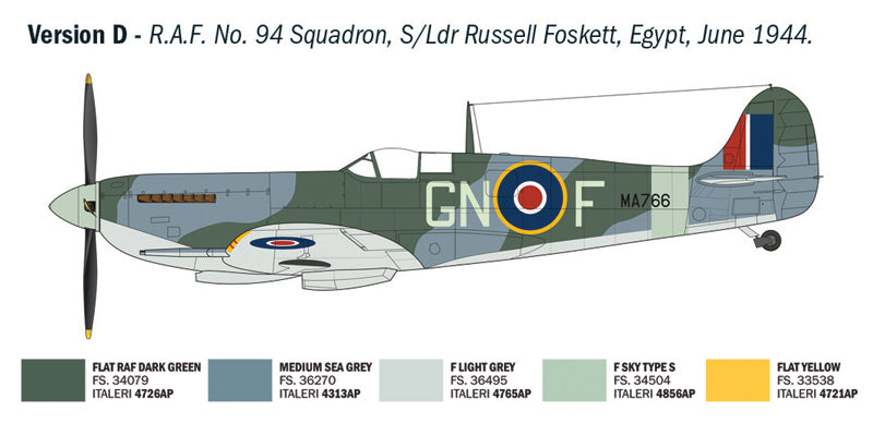WWII Spitfire Mk. IX Aces (Clostermann) - ITALERI 1/48
