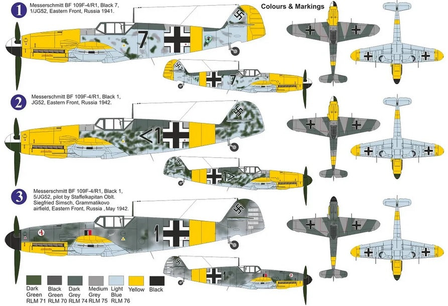 Messerschmitt Bf 109F-4/R1 "Cannon Pod" - AZ MODEL 1/72