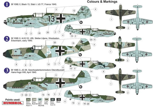 Messerschmitt Bf 109E-3 "Battle of France" - AZ MODEL 1/72