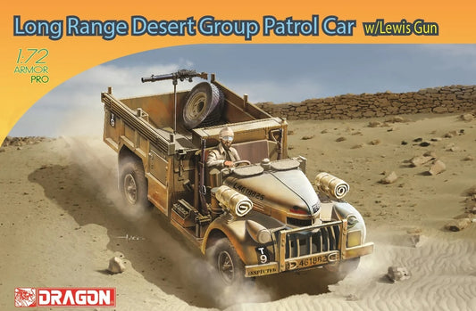 Long Range Desert Group Patrol Car w/Lewis Gun - DRAGON / CYBER HOBBY 1/72