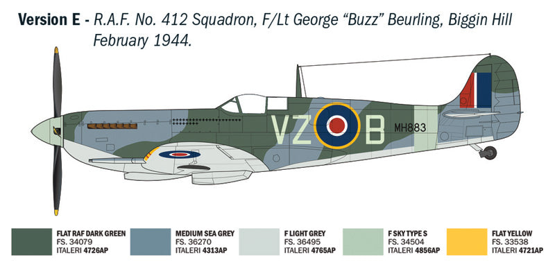 WWII Spitfire Mk. IX Aces (Clostermann) - ITALERI 1/48