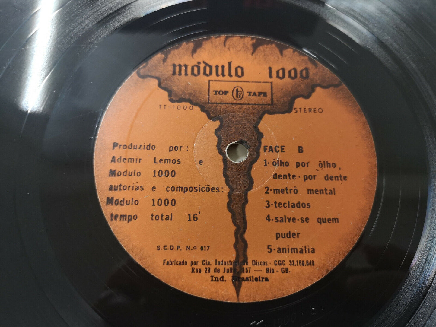 Modulo 1000 "Nao Fale Com Paredes" Orig Brazil 1971 EX/VG++ (Insert)