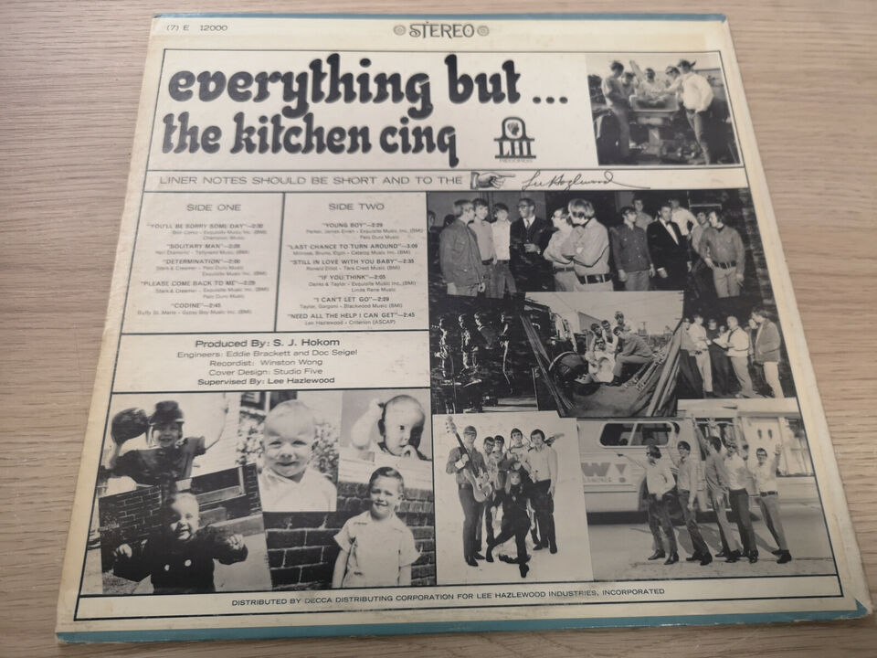 Kitchen Cinq "Everything But" Orig US 1966 Stereo VG+/VG+