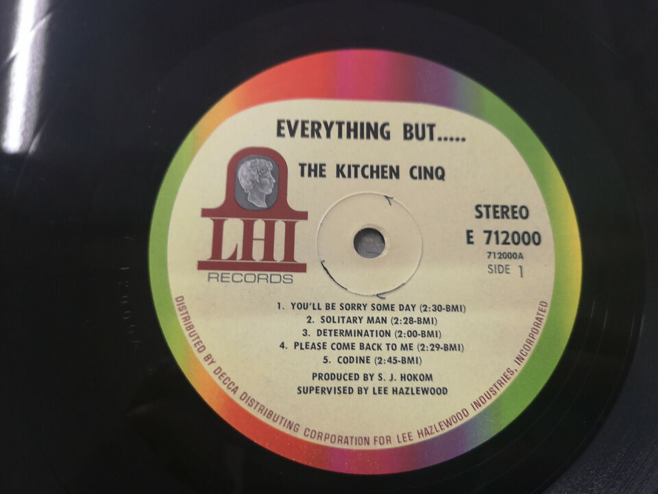 Kitchen Cinq "Everything But" Orig US 1966 Stereo VG+/VG+