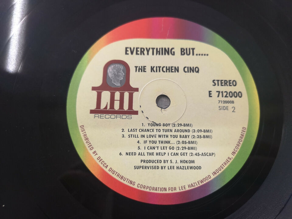 Kitchen Cinq "Everything But" Orig US 1966 Stereo VG+/VG+