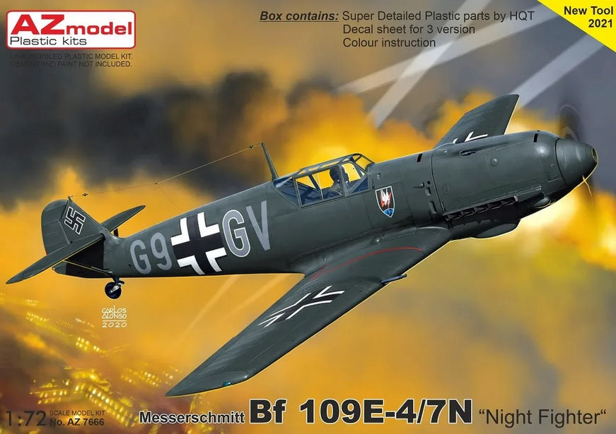 Messerschmitt Bf 109E-4/7N "Night Fighter" - AZ MODEL 1/72