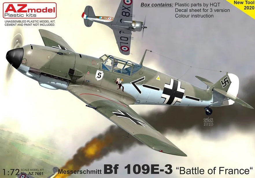 Messerschmitt Bf 109E-3 "Battle of France" - AZ MODEL 1/72