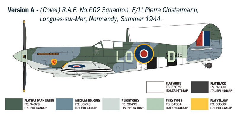 WWII Spitfire Mk. IX Aces (Clostermann) - ITALERI 1/48
