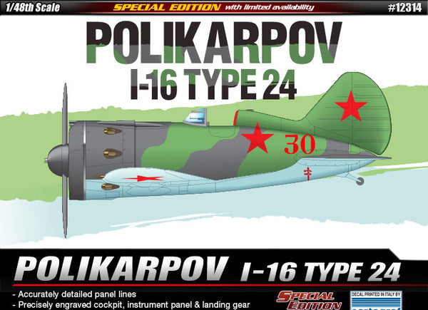 Polikarpov I-16 T.24 - ACADEMY 1/48