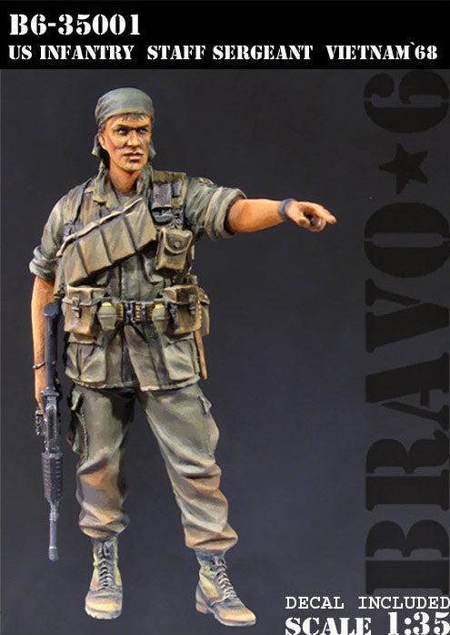 U.S. Infantry Staff Sergeant, Vietnam '68 - Bravo 6 1/35