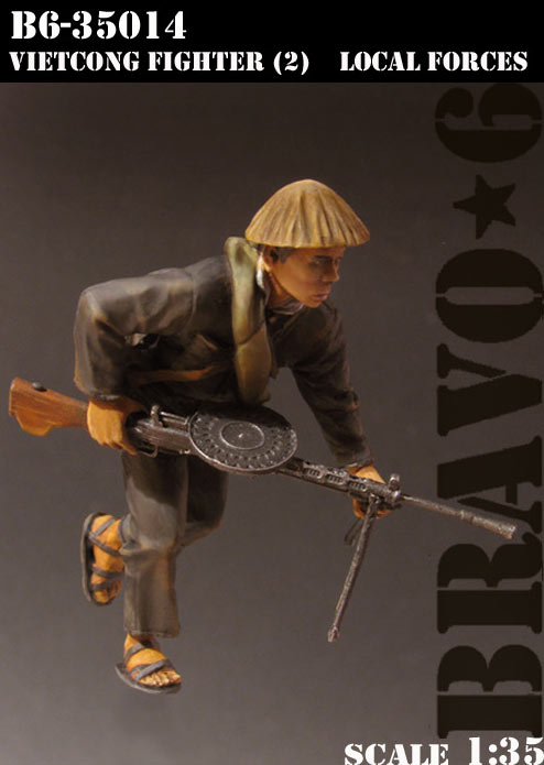 Vietcong Fighter (2), Local Forces - Bravo 6 1/35