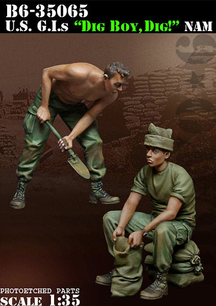 US G.I.s "Dig Boy, Dig!" Vietnam - Bravo 6 1/35