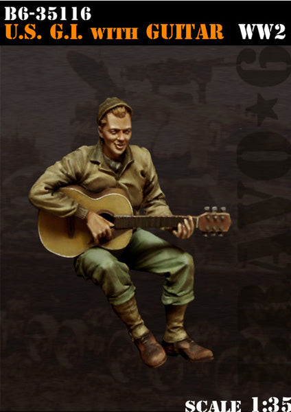 U.S. G.I. With Guitar WW2 - Bravo 6 1/35
