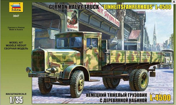 L-4500 German Heavy Truck "Einheitsfahrerhaus" - ZVEZDA 1/35