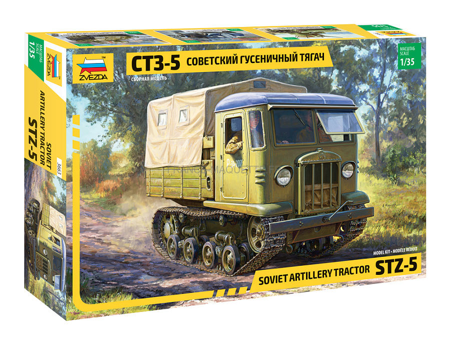 STZ-5 Soviet Artillery Tracked Tractor - ZVEZDA 1/35