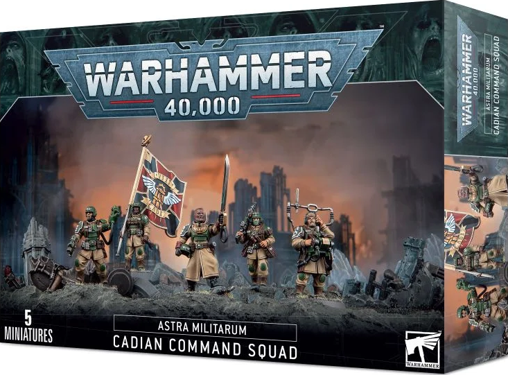 Cadian Command Squad / Escouade de Commandement Cadienne - Astra Militarum - WARHAMMER 40.000 / CITADEL