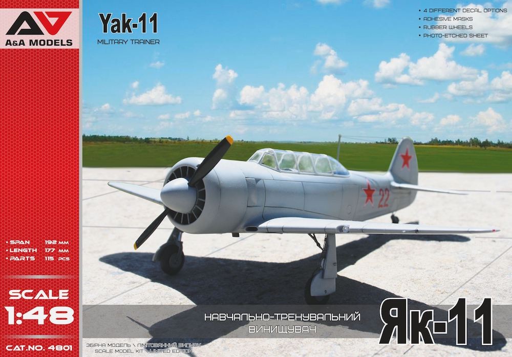 Yak-11 Military Trainer - A&A MODELS 1/48