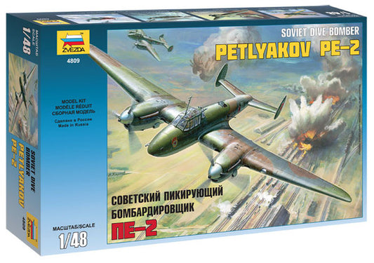 Petlyakov PE-2 Soviet Dive Bomber - ZVEZDA 1/48