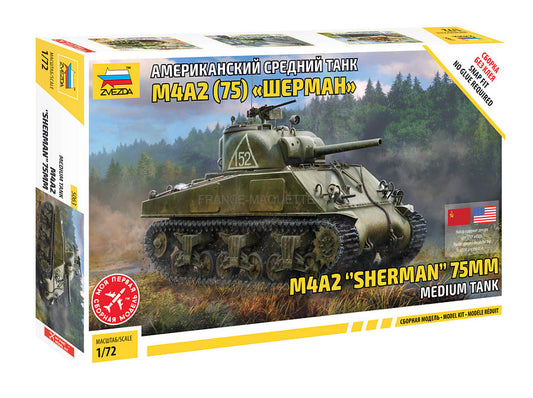 M4A2 Sherman 75mm - ZVEZDA 1/72