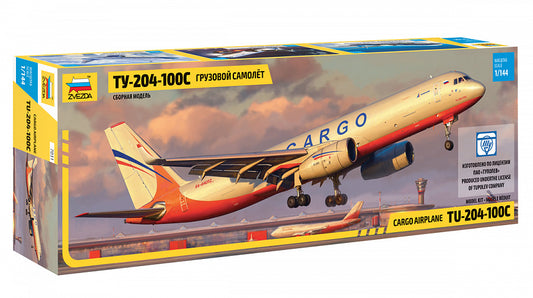 Tu-204-100C Russian Cargo Airplaine - ZVEZDA 1/144