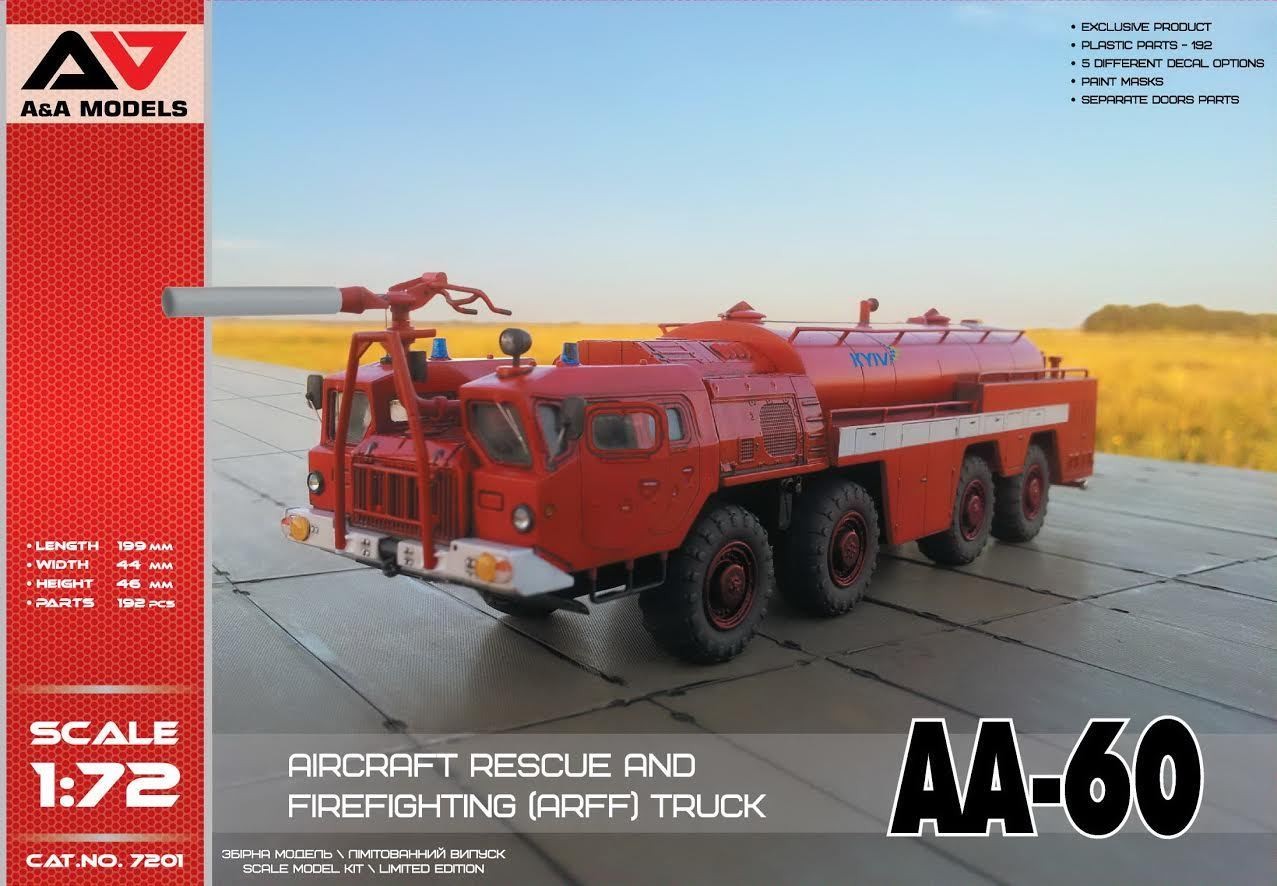 AA-60 Aircraft Rescue & Firefighting Truck - A&A MODELS 1/72