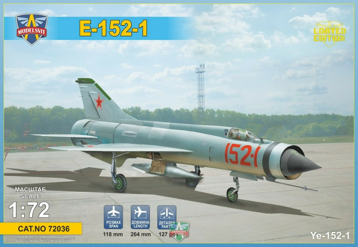 Mikoyan E-152-1 - MODELSVIT 1/72