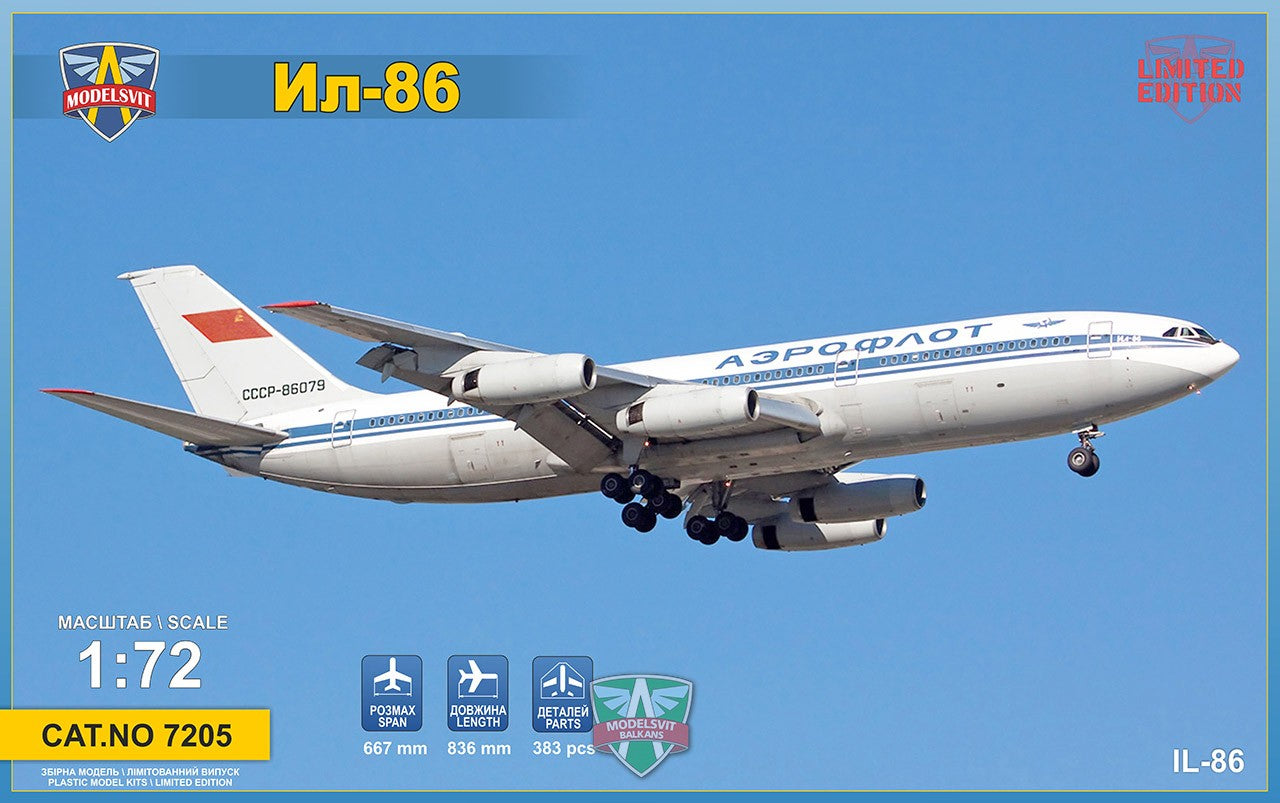 Ilyushin IL-86 wide-body airliner - MODELSVIT 1/72