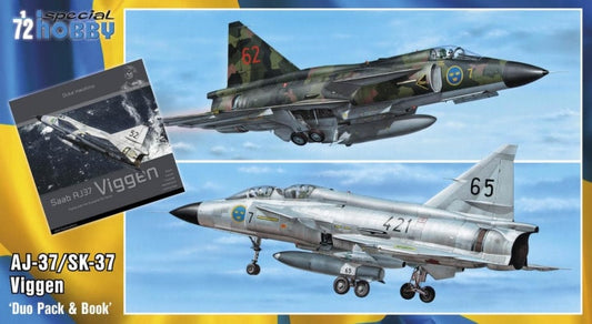 AJ-37/SK-37 Viggen "Duo Pack & Book" - SPECIAL HOBBY 1/72