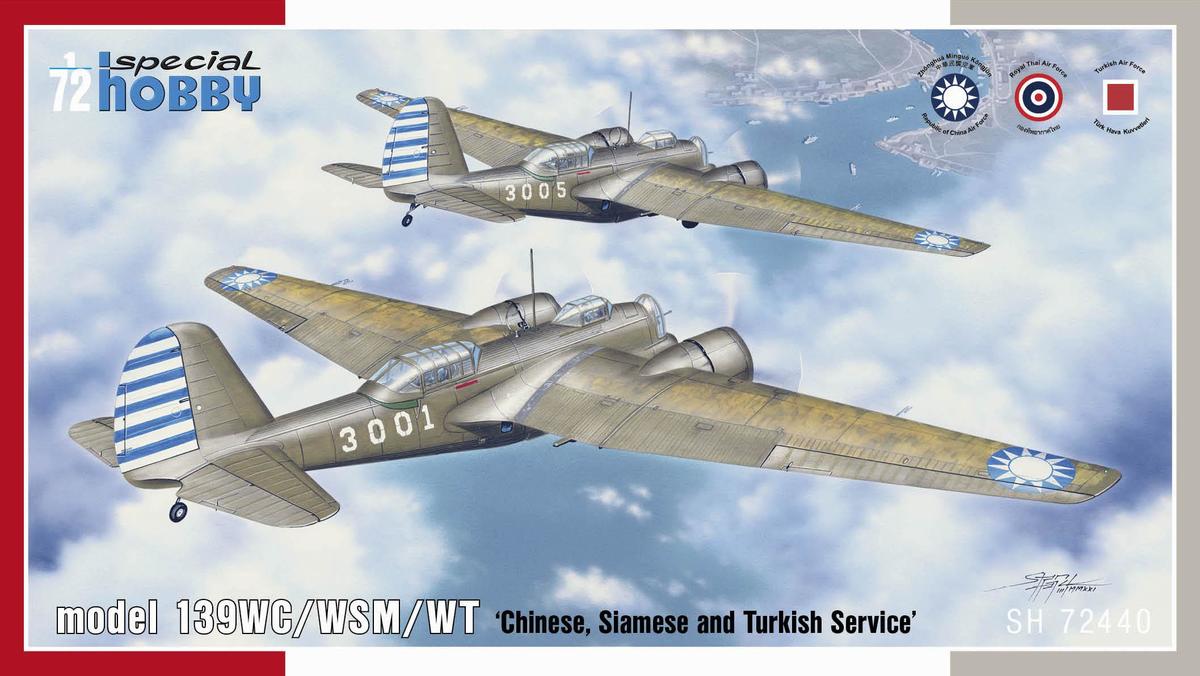 Model 139WC/WSM/WT Chinese, Siamese and Turkish Service - SPECIAL HOBBY 1/72