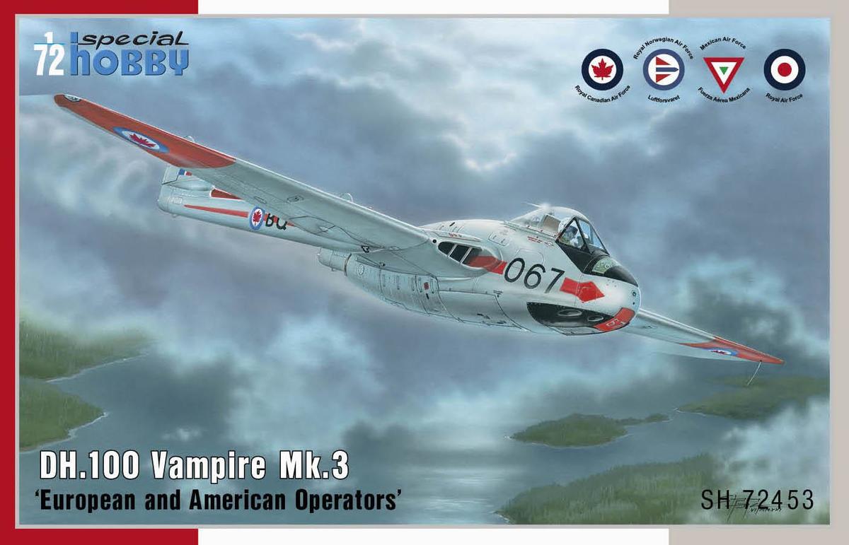 DH.100 Vampire F.3 European and American Operators - SPECIAL HOBBY 1/72