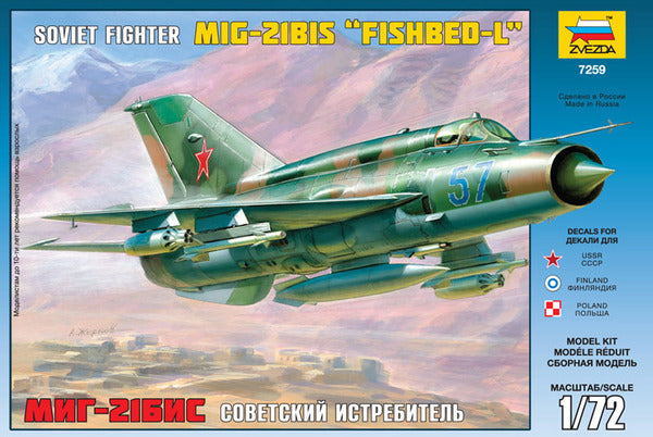 Mikoyan Mig-21Bis "Fishbed-L" - ZVEZDA 1/72