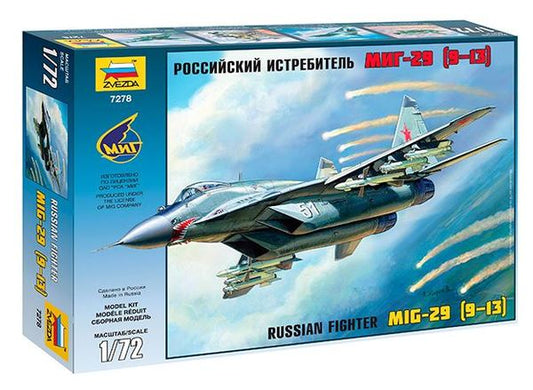 Mikoyan Mig-29 (9-13) Russian Fighter - ZVEZDA 1/72