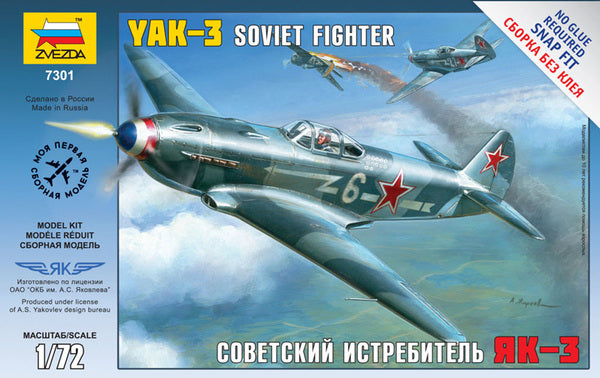 Yakovlev Yak-3 Soviet Fighter (Normandie-Niemen) - ZVEZDA 1/72