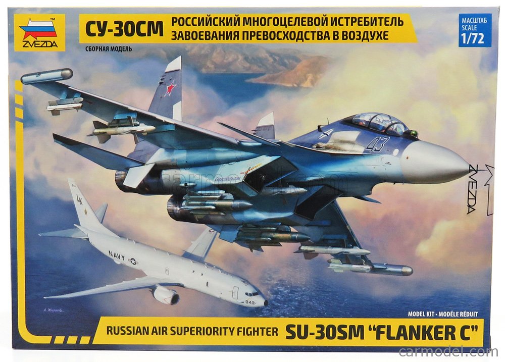 Sukhoi Su-30SM "Flanker-C" Russian Air Superiority Fighter - ZVEZDA 1/72
