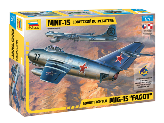 Mikoyan Mig-15 "Fagot" Soviet Fighter - ZVEZDA 1/72