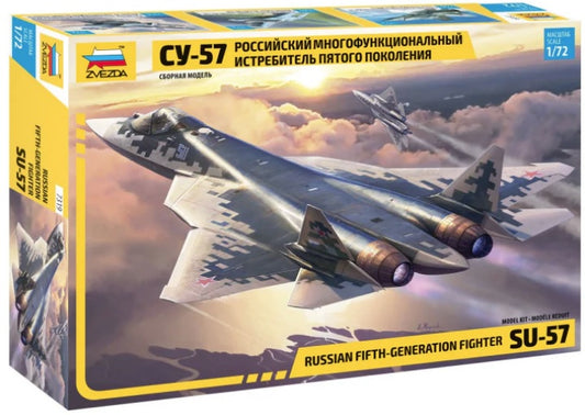 Sukhoi Su-57 Russian Fifth-Generation Fighter  - ZVEZDA 1/72