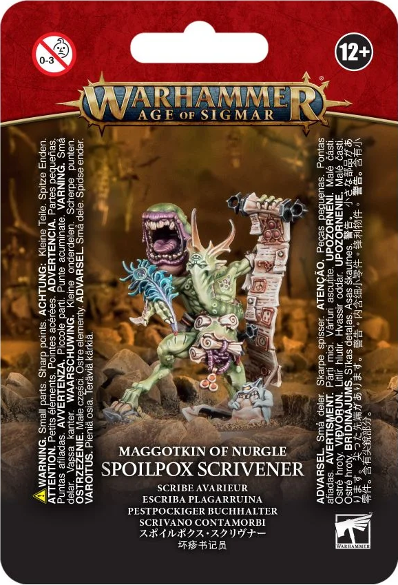 Spoilpox Scrivener / Scribe Avarieur - Maggotkin of Nurgle - Warhammer 40.000 / Citadel