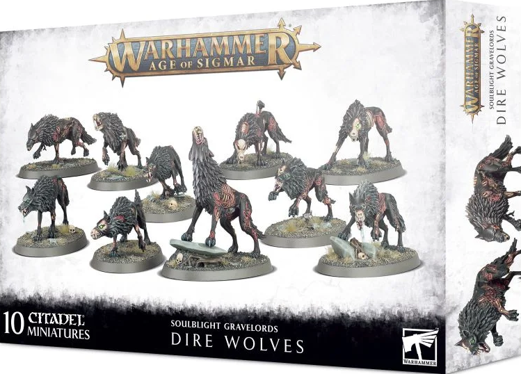 Dire Wolves / Loups Funestes - Soulblight Gravelords - Warhammer Age of Sigmar / Citadel
