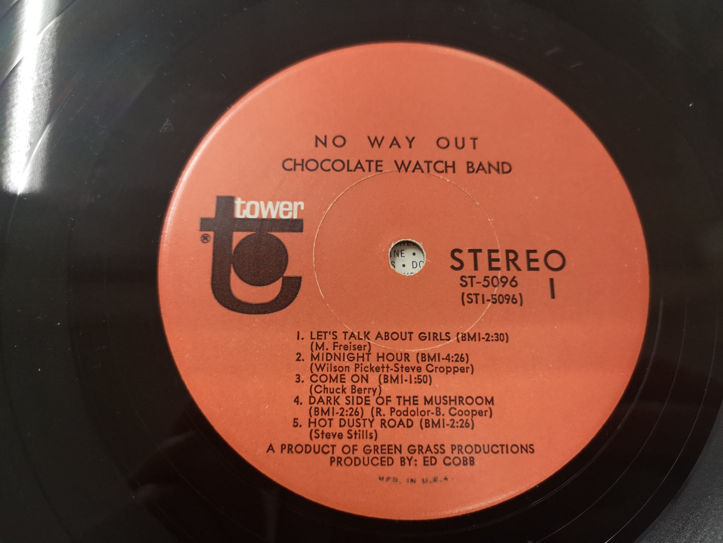 Chocolate Watchband "No Way Out" Orig Stereo US 1967 VG+/EX