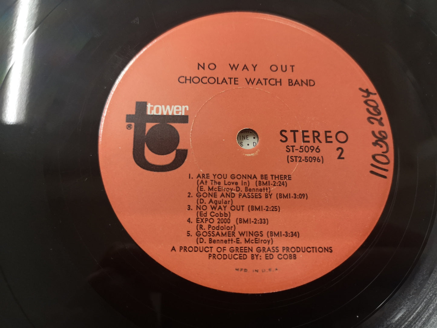 Chocolate Watchband "No Way Out" Orig Stereo US 1967 VG+/EX