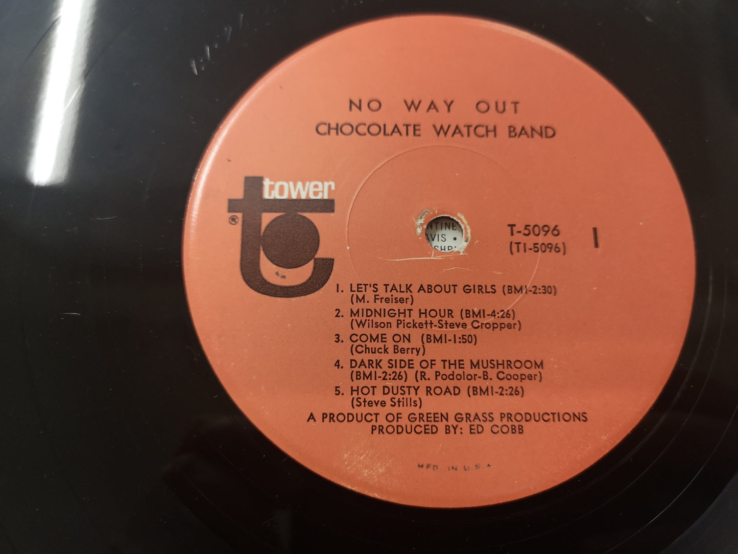 Chocolate Watchband "No Way Out" Orig Mono 1967