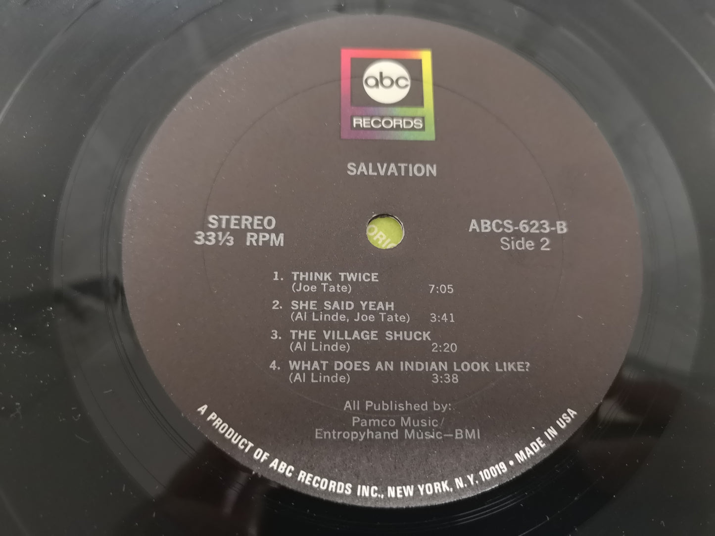 Salvation "S/T" Orig US 1968 EX/EX Fuzz Garage