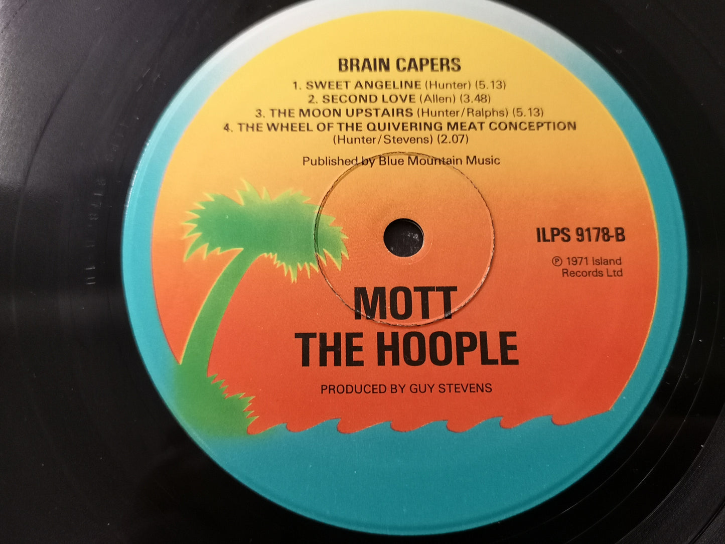 Mott the Hoople "Brain Capers" Re Uk 1971/76 Vg+/Vg+