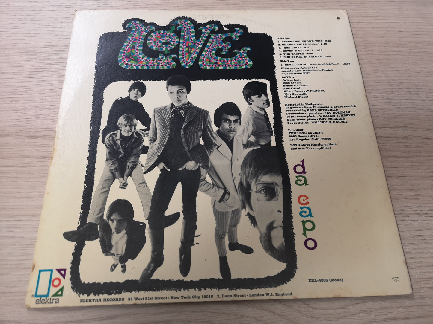 Love "Da Capo" Orig US Mono 1966 VG++/VG+ L.A. Psych
