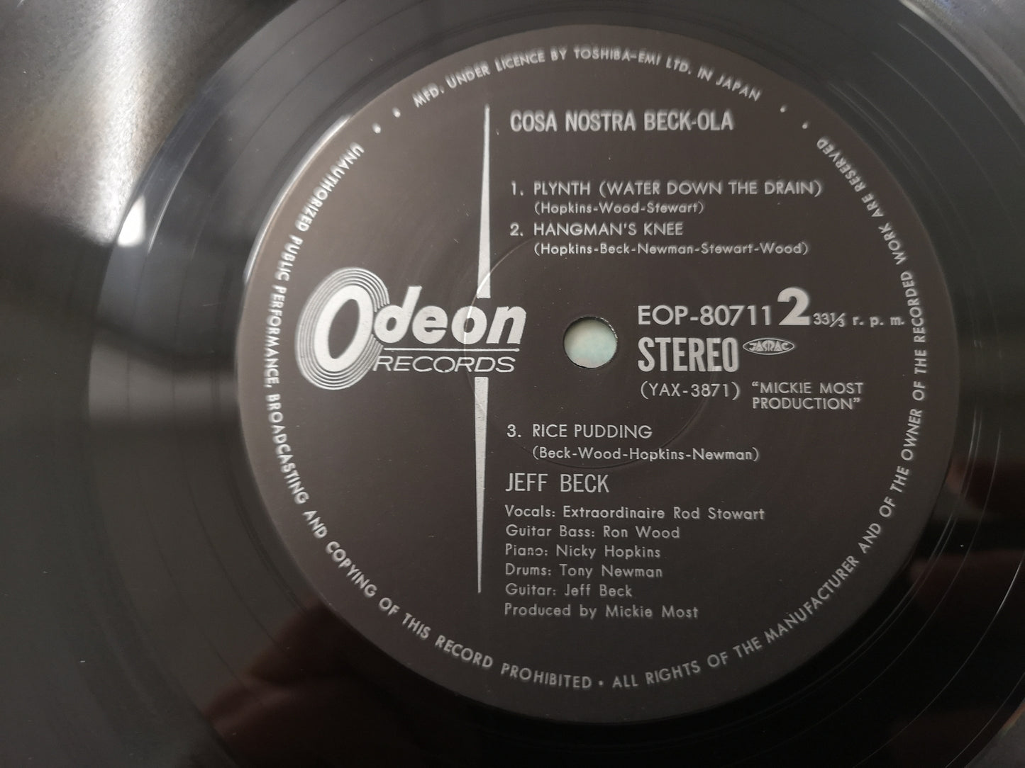 Jeff Beck "Beck-Ola" Re Japan 1973 w/ Booklet & Obi Ex/Ex