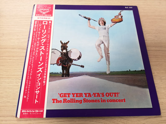Rolling Stones "Get Yer Ya-Ya's Out" Orig Japan 1970 Obi & Insert EX/EX