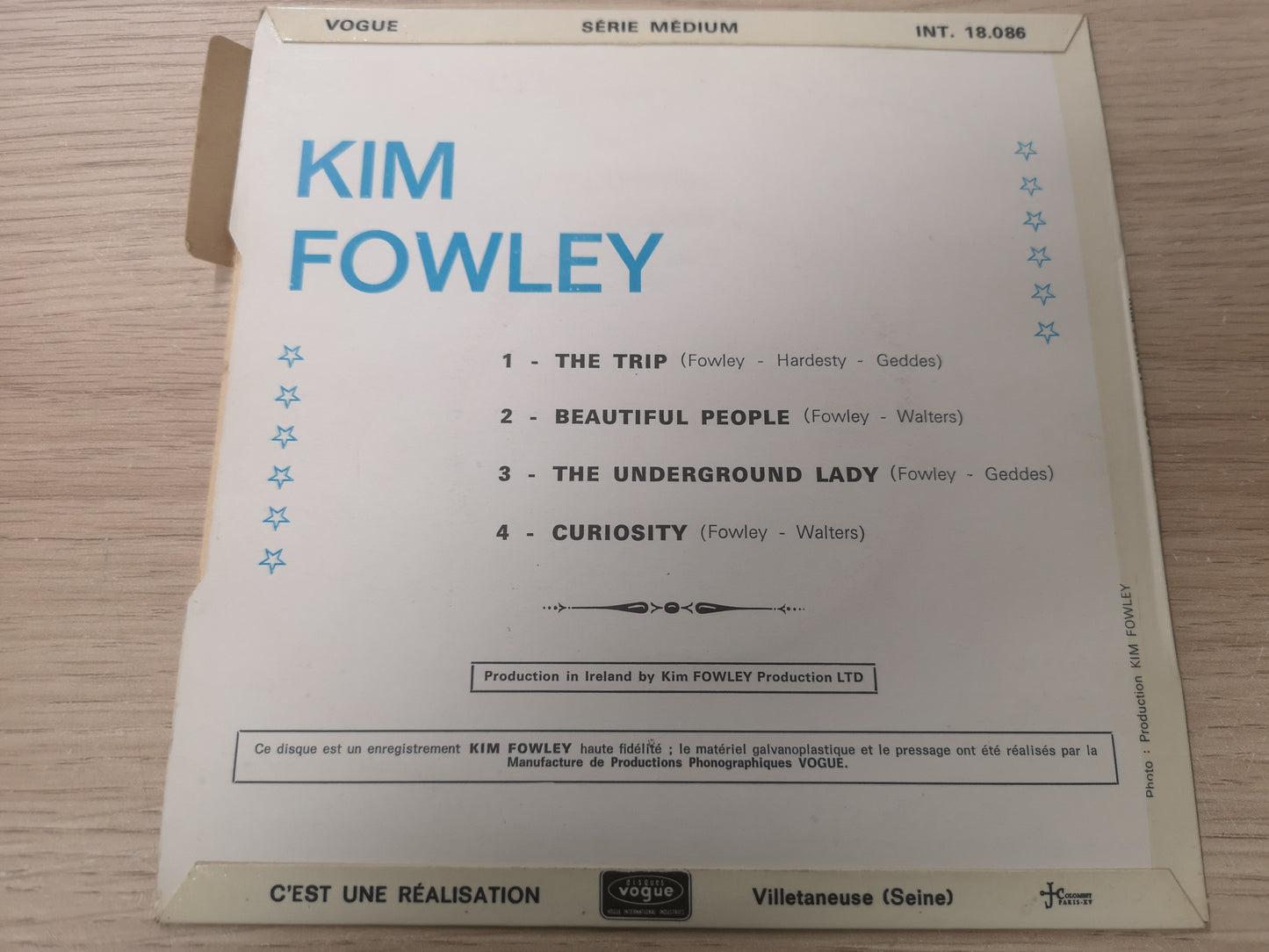 Kim Fowley "The Trip" Orig Fr EP M-/M-