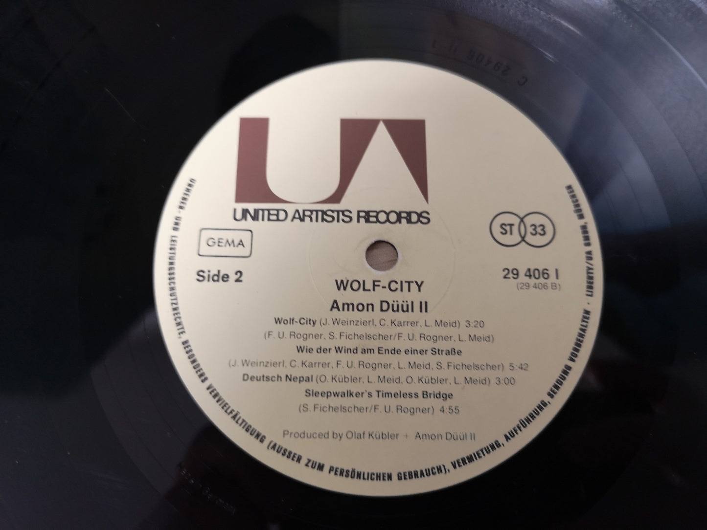 Amon Düül II "Wolf-City" Orig Ger 1972 EX+/M-